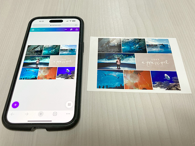Canva(キャンバ)で作成したコラージュ画像をプリント